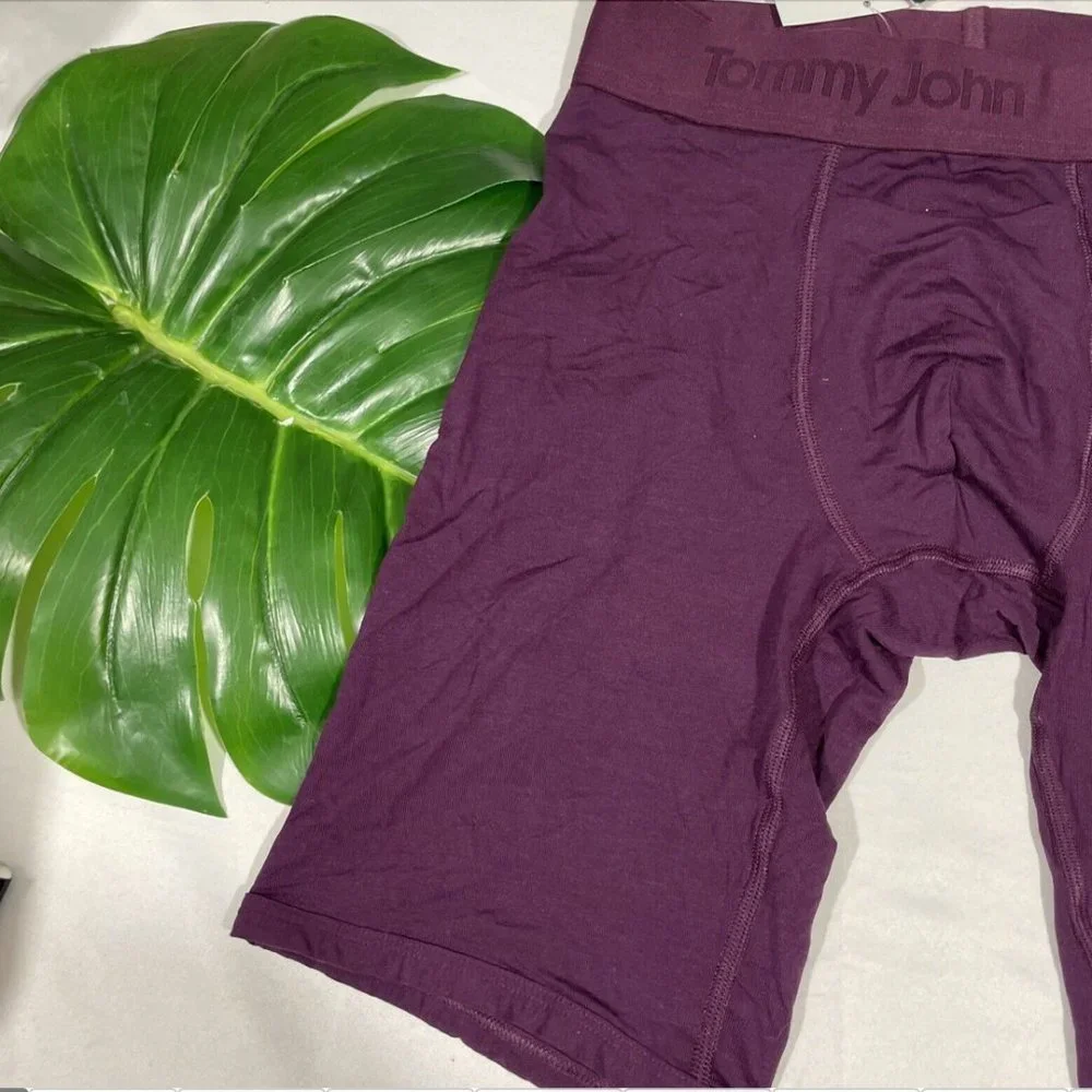 NWD $36 Tommy John [ Small ] Soft Second Skin Boxer Briefs‎ Merlot #5255